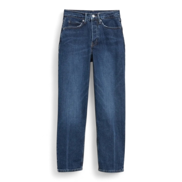 Old Navy Denim - Old Navy Dark Wash Curvy Sky High Straight Secret Slim Pockets Jean Normcore 10